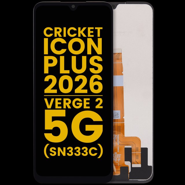 Display LCD completo senza Frame per Cricket lcon Plus (2026) (SN333C) / AT e T Verge 2 5G (Refurbished) (tutti i colori)