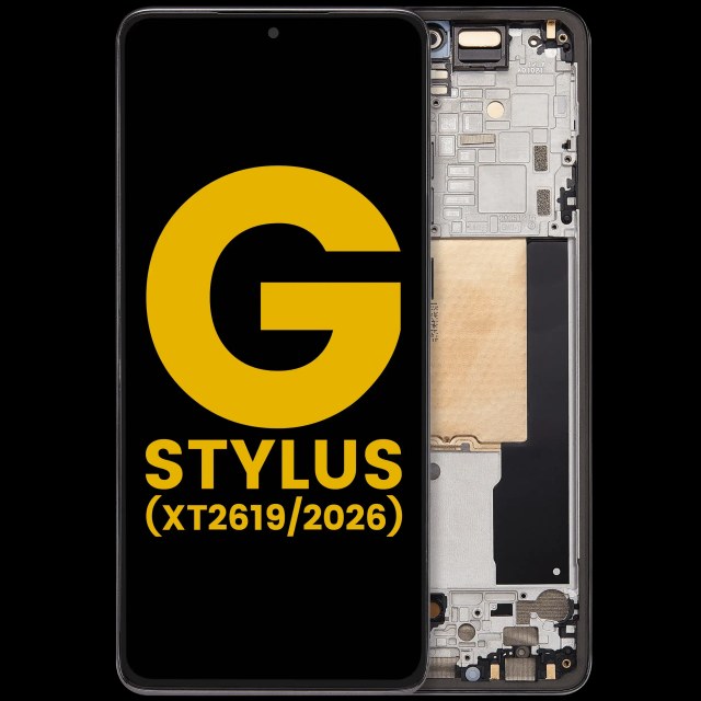 Display OLED completo con Frame compatibile per Motorola Moto G Stylus 5G (XT2619/2026) (Refurbished) (Coal Smoke)