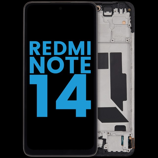Display LCD completo con Frame per Xiaomi Redmi Note 14 4G (versione EU) (Aftermarket: Incell) (tutti i colori)