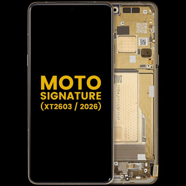 Display OLED completo con Frame per Motorola Moto Signature (XT2603/ 2026) (Refurbished) (Martini Olive)
