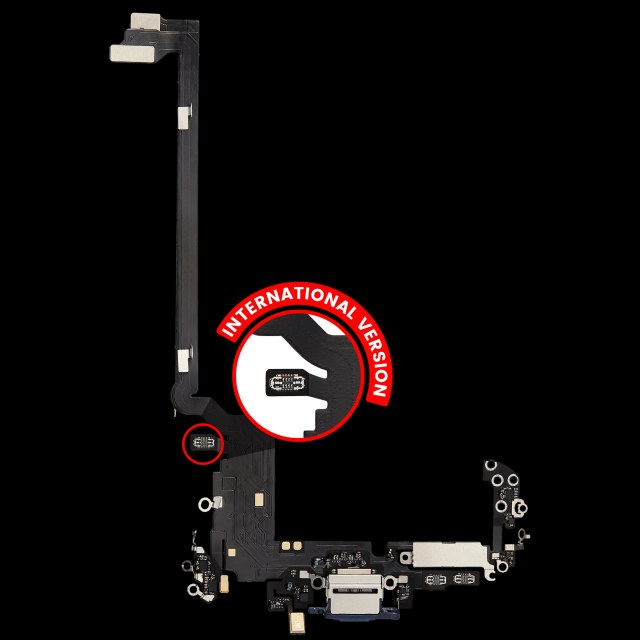 Flat connettore di ricarica per iPhone 17 Pro max (Aftermarket Plus) (International Version) (Deep Blu)