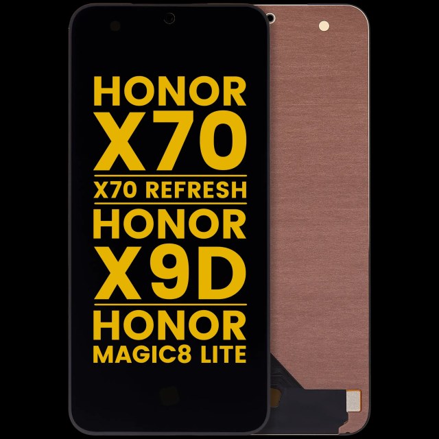 Display OLED completo senza Frame per Honor X70 / X70 Refresh / Honor X9D / Honor Magic8 Lite (Refurbished) (tutti i colori)
