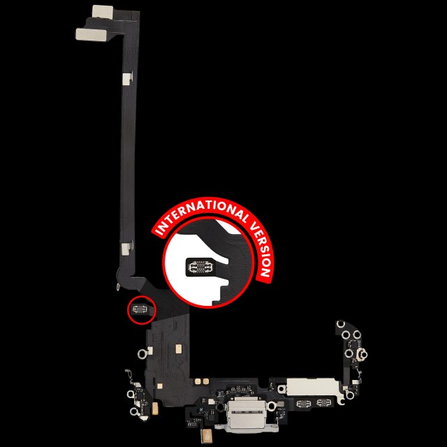 Flat connettore di ricarica per iPhone 17 Pro max (Aftermarket Plus) (International Version) (Argento)