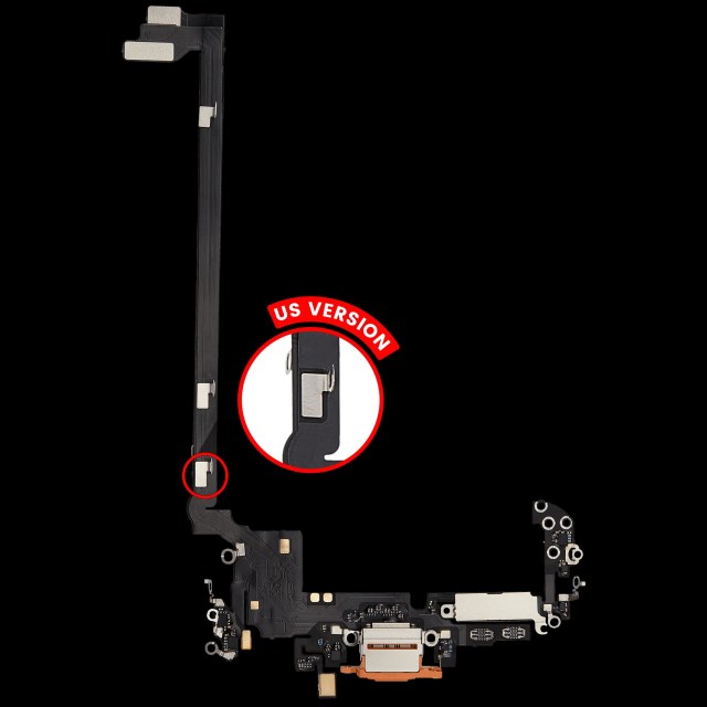 Flat connettore di ricarica per iPhone 17 Pro max (Aftermarket Plus) (US Version) (Cosmic Arancione)
