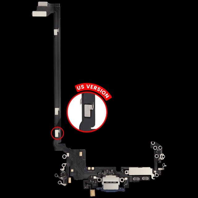 Flat connettore di ricarica per iPhone 17 Pro max (Aftermarket Plus) (US Version) (Deep Blu)