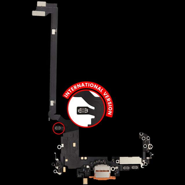 Flat connettore di ricarica per iPhone 17 Pro max (Aftermarket Plus) (International Version) (Cosmic Arancione)