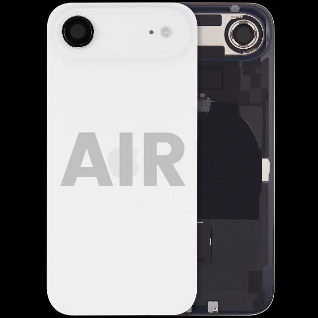 Vetro posteriore con magnete MagSafe, NFC e flat flash per iPhone Air (Used Service Pack Pull: Grade B) (Bianco nuvola)
