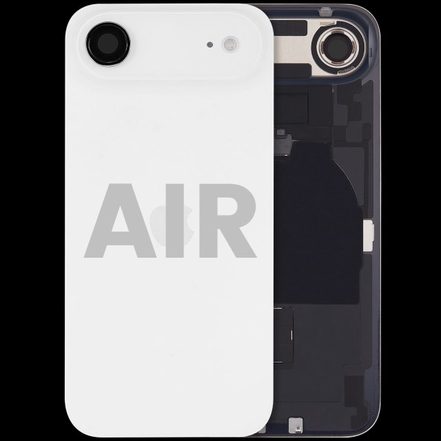 Vetro posteriore con magnete MagSafe, NFC e flat flash per iPhone Air (Used Service Pack Pull: Grade C) (Bianco nuvola)