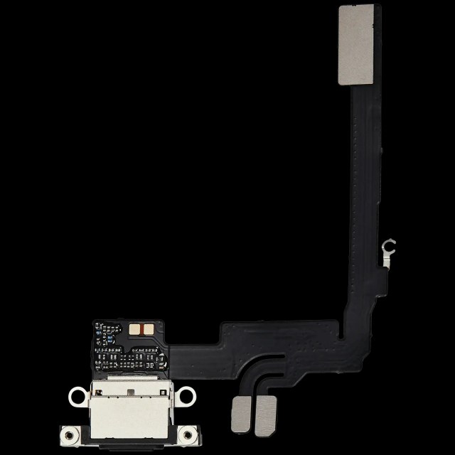 Flat connettore di ricarica con scheda per iPhone 16 Pro (Service Pack) (Titanio nero)