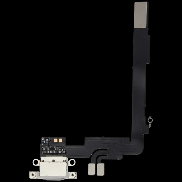 Flat connettore di ricarica con scheda per iPhone 16 Pro Max (Service Pack) (Titanio bianco)