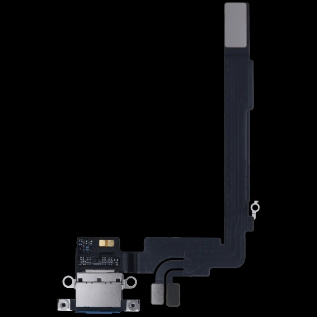 Flat connettore di ricarica con scheda per iPhone 16 Pro Max (Service Pack) (Titanio nero)