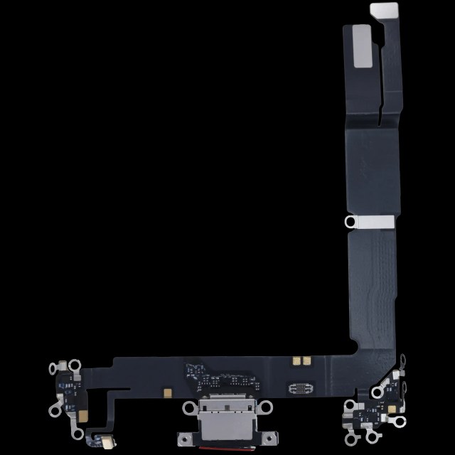 Flat connettore di ricarica con scheda per iPhone 16 Plus (Service Pack) (Nero)