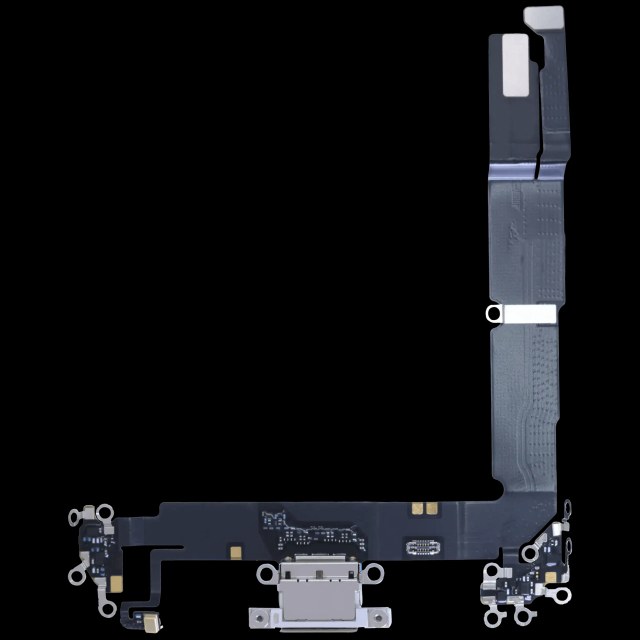 Flat connettore di ricarica con scheda per iPhone 16 Plus (Service Pack) (Bianco)