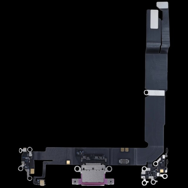 Flat connettore di ricarica con scheda per iPhone 16 Plus (Service Pack) (Rosa)