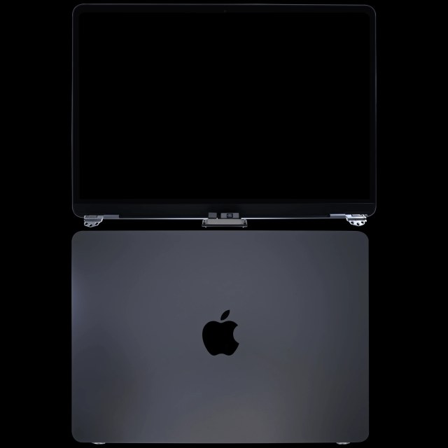 Display LCD completo per MacBook Air 13" (A3113 / 2024) (Service Pack) (Grigio siderale)