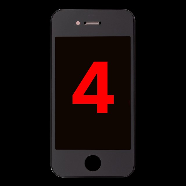 Display LCD completo per iPhone 4 (GSM) (Nero)