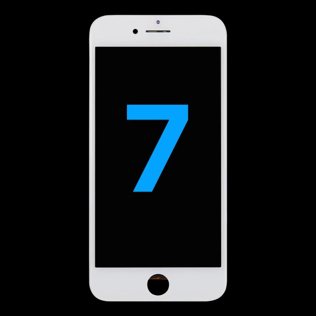 LCD Assembly With Steel Plate per iPhone 7 (Bianco)