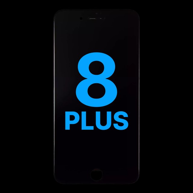 LCD Assembly With Steel Plate per iPhone 8 Plus (Nero)