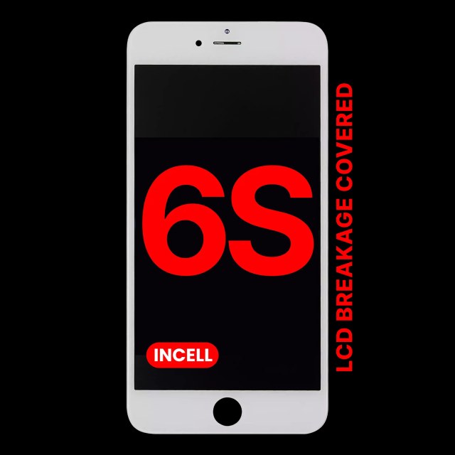 Display LCD completo con piastra per iPhone 6S (Bianco)