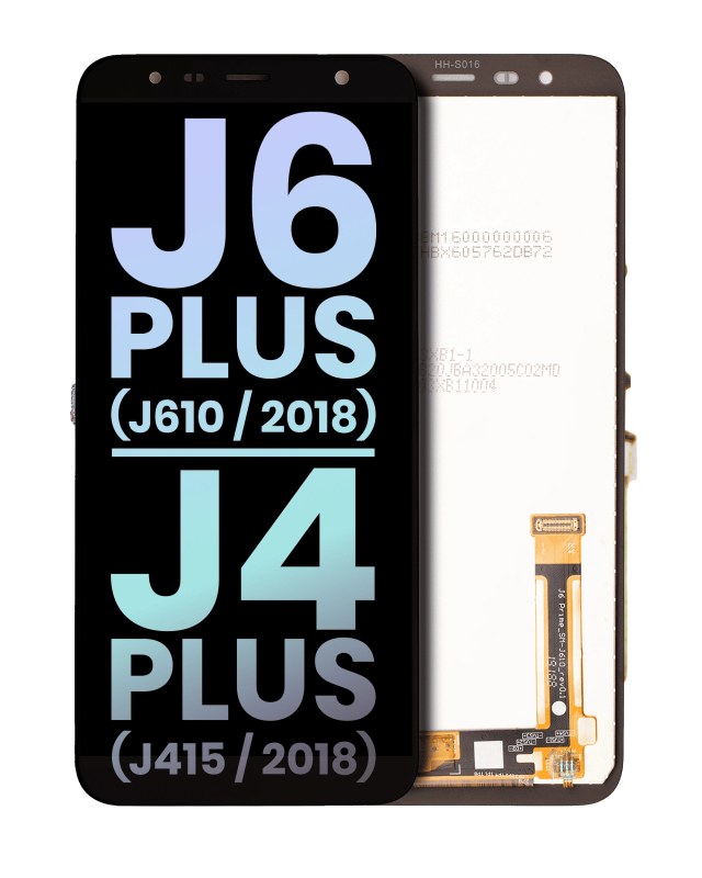 Display LCD completo senza Frame per Samsung Galaxy J6 Plus (J610 / 2018) / J4 Plus (J415 / 2018) (Service Pack) (Nero)