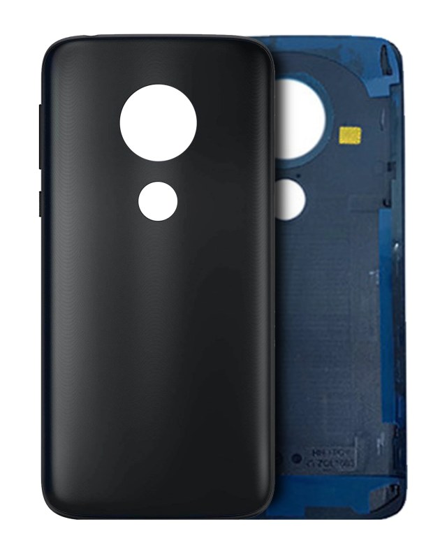 Back Cover Glass per Motorola Moto G7 Play (XT1952 / 2019) (Nero) (US Version)