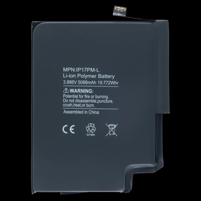Batteria di ricambio per iPhone 17 Pro Max (US Version)