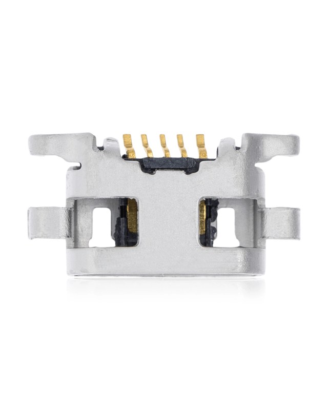 Connettore di ricarica soldering requiRosso - 05 Pin - Micro B - 4 Anchor Points (C069)