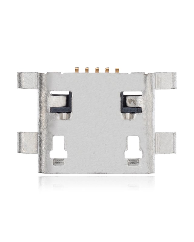 Connettore di ricarica soldering requiRosso - 05 Pin - Micro B - 4 Anchor Points (C093)