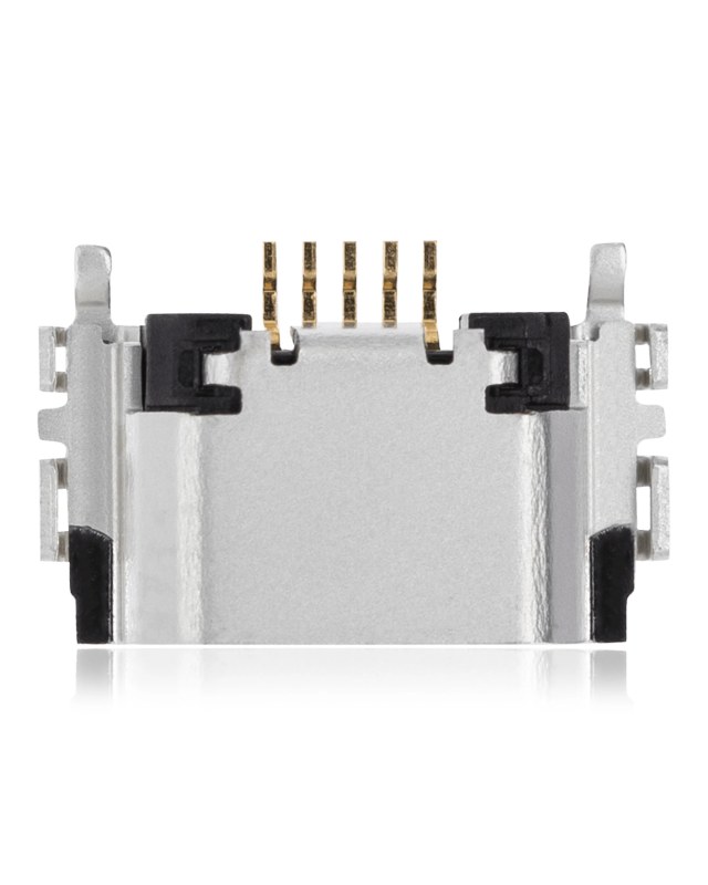 Connettore di ricarica soldering requiRosso - 05 Pin - Micro B - 6 Anchor Points (C243)