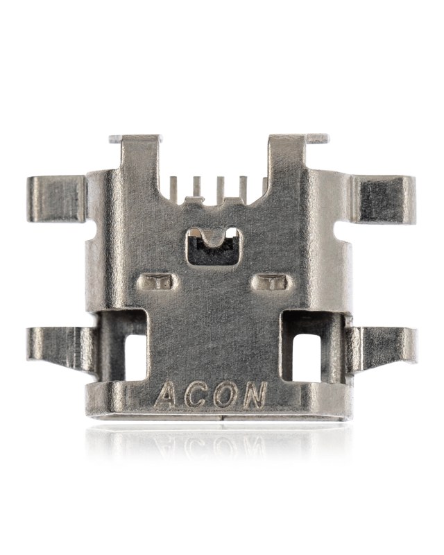 Connettore di ricarica soldering requiRosso - 05 Pin - Micro B - 6 Anchor Points (C282)