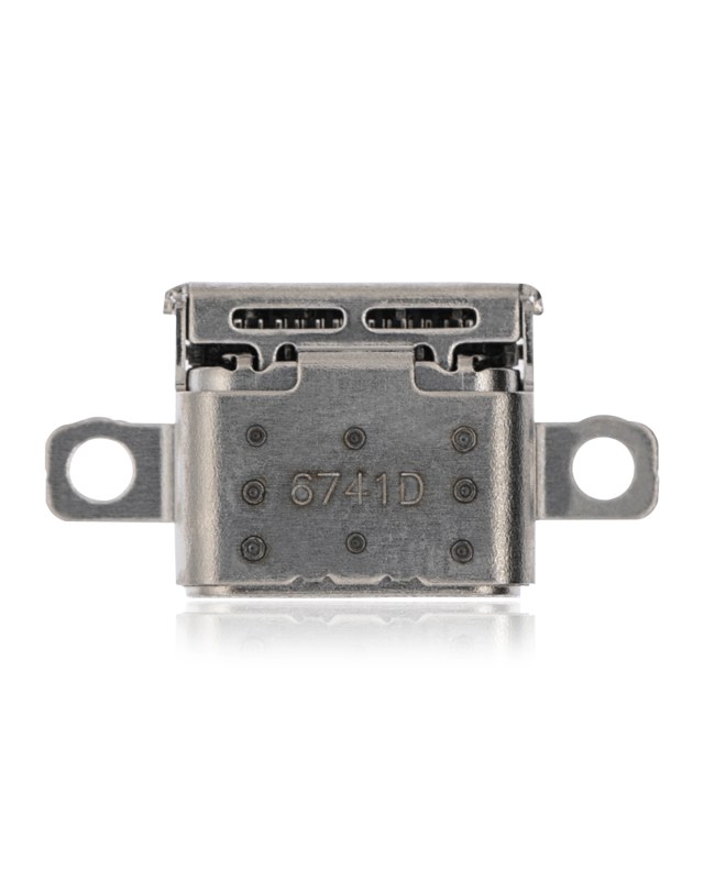 Connettore di ricarica soldering requiRosso - 24 Pin - Type C - 2 Anchor Points (C343)