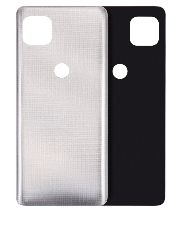 Back Cover Glass per Motorola Moto One 5G Ace (XT2113-1/2 / 2021) (Frosted Argento)