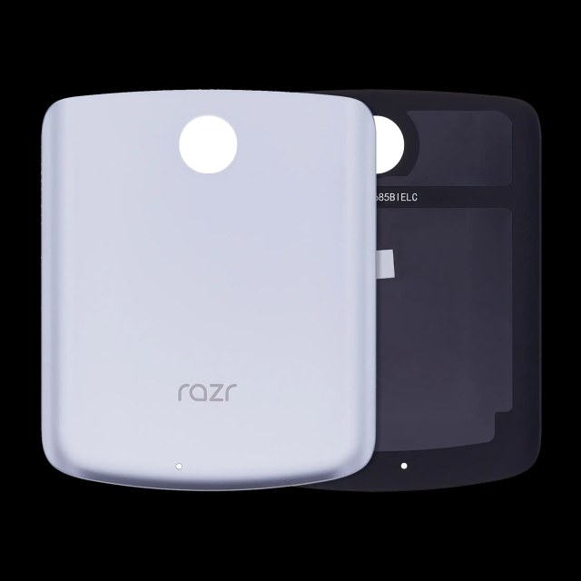 Back Cover Glass per Motorola Razr 5G (XT2071 / 2020) (Liquid Mercury) (Genuine OEM)