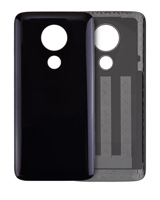 Back Cover Glass per Motorola Moto G7 Power (XT1955 / 2019) (Ceramic Nero)