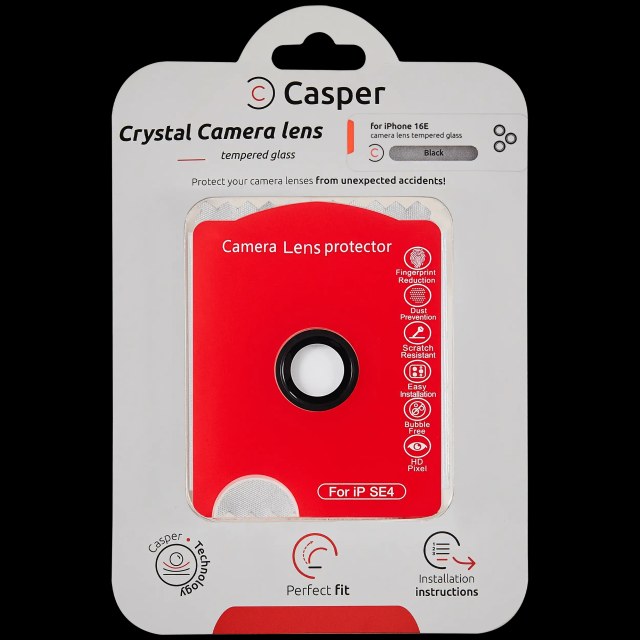 Camera Lens Protector per iPhone 16E / 17E (Nero) (Clear)