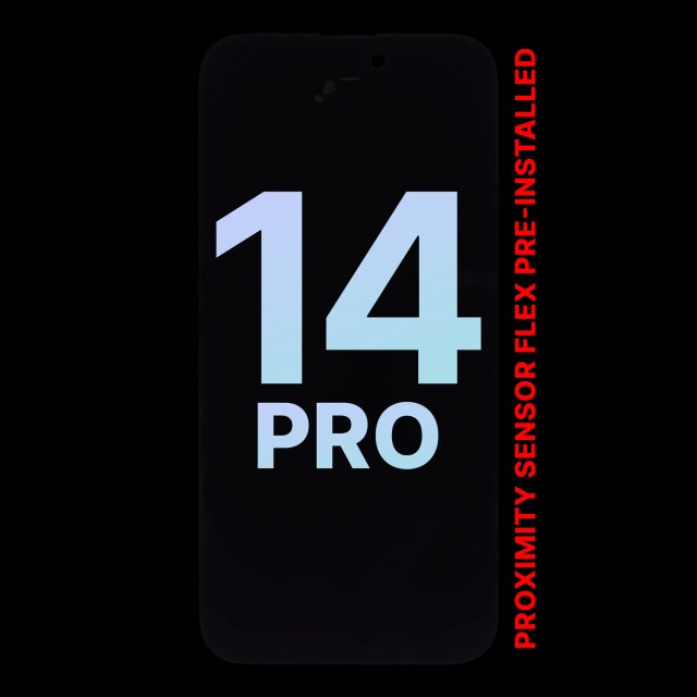 Display OLED completo con Sensore prossimità flat Pre-Installed per iPhone 14 Pro (Service Pack)