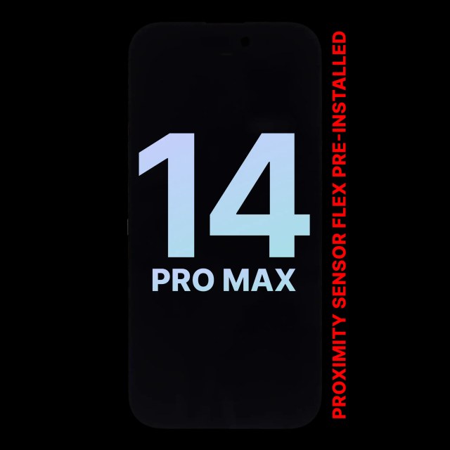 Display OLED completo con Sensore prossimità flat Pre-Installed per iPhone 14 Pro Max (Service Pack)