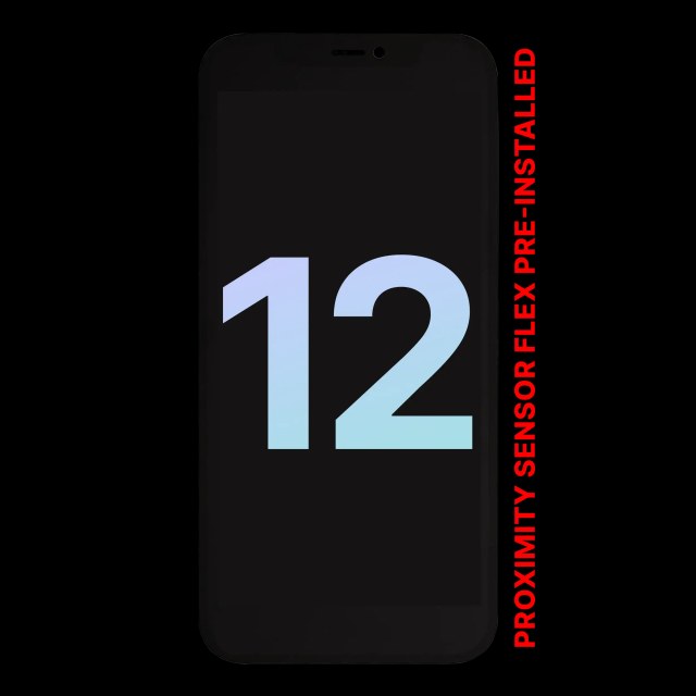 Display OLED completo con Sensore prossimità flat Pre-Installed per iPhone 12 (Service Pack)