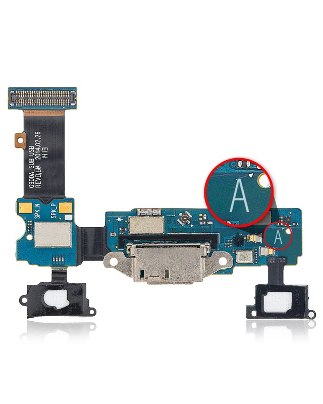 Flat connettore di ricarica per Samsung Galaxy S5 (G900A) (AT e T)