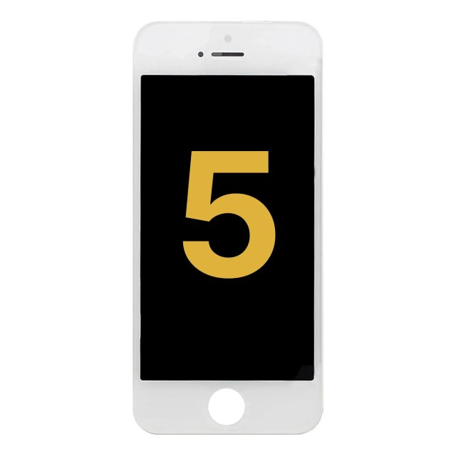 Display LCD completo per iPhone 5 (Refurbished) (Bianco)