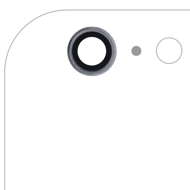 Lente fotocamera posteriore per iPhone 6 Plus / 6S Plus (Grigio siderale) (10 pezzi)