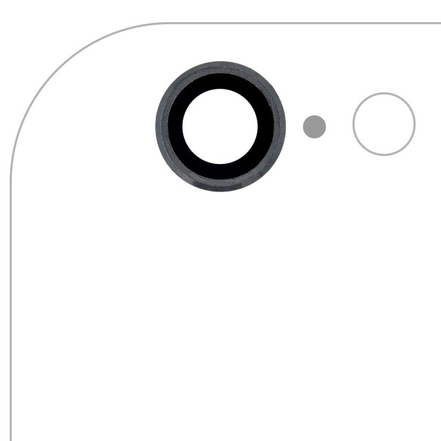 Lente fotocamera posteriore per iPhone 6 / 6S (Grigio siderale) (10 pezzi)