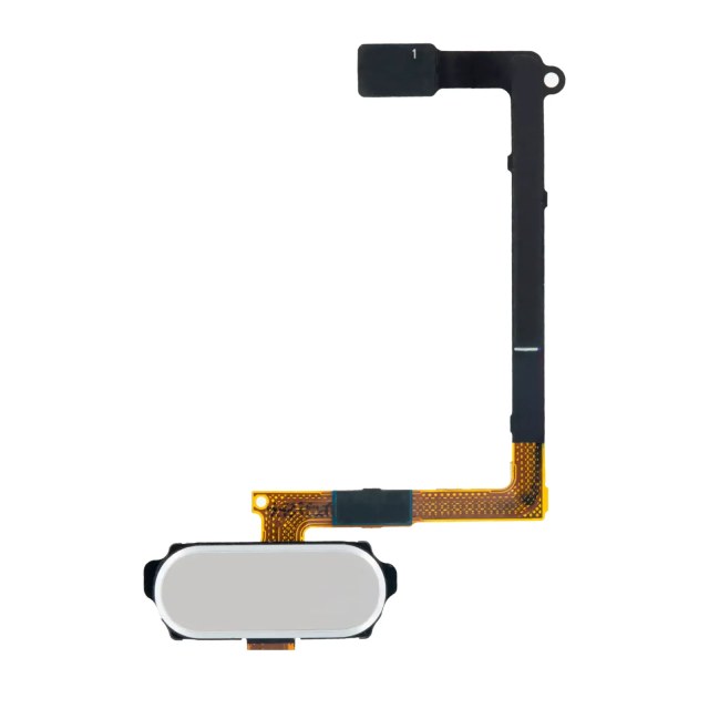 Tasto Home con flat per Samsung Galaxy S6 (Bianco)
