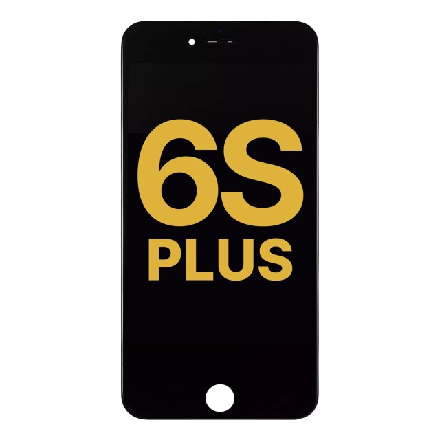Display LCD completo con Steel Plate per iPhone 6S Plus (Refurbished) (Nero)