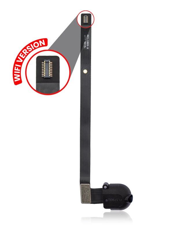jack cuffie flat per iPad Air 1 / iPad 5 (2017) / iPad 6 (2018) (Nero) (solo WiFi)