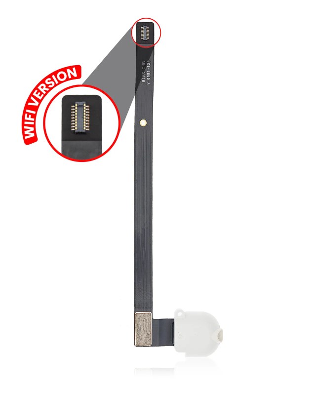 jack cuffie flat per iPad Air 1 / iPad 5 (2017) / iPad 6 (2018) (Bianco) (solo WiFi)