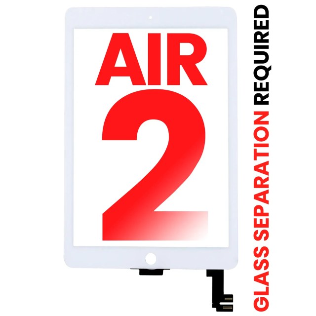 Touch screen per iPad Air 2 (separazione vetro richiesta) (Aftermarket Plus) (Bianco)