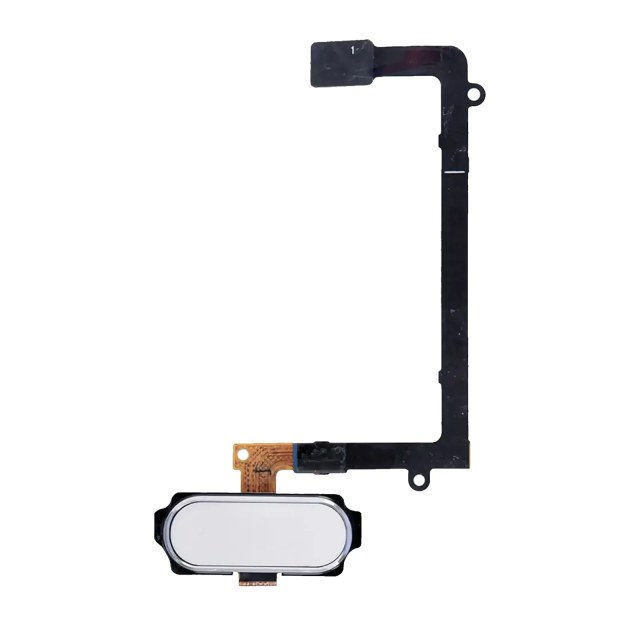 Tasto Home con flat per Samsung Galaxy S6 Edge (Bianco)