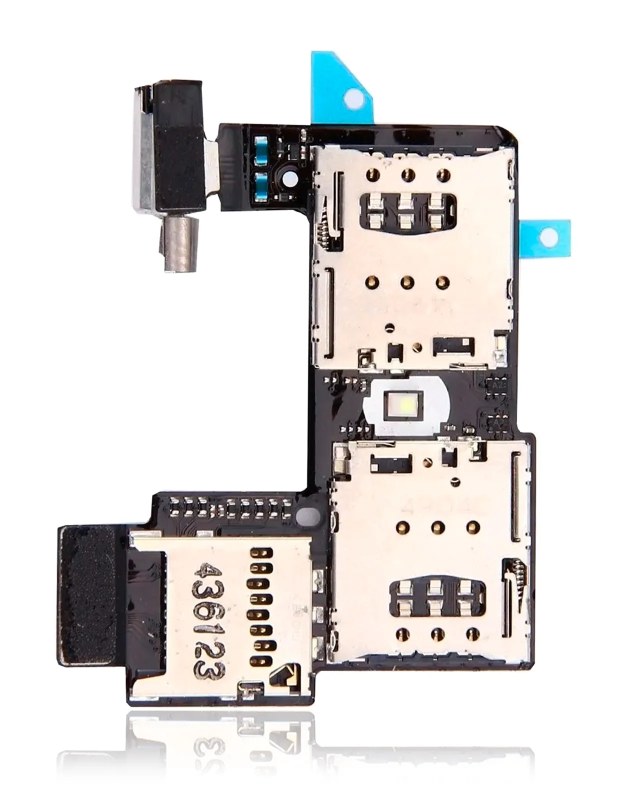 Sim Card Reader flat con scheda per Motorola Moto G2 (XT1068 / 2014) (Dual Sim)