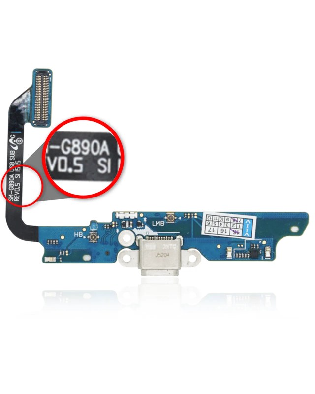 Flat connettore di ricarica per Samsung Galaxy S6 Active (G890A) (AT e T)